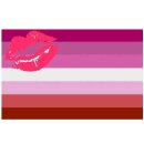 Lipstick-Lesbian Flagge 90*150cm Lesbische Pride Flag