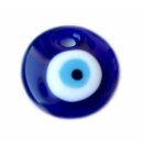 Blauer Glas-Anh&auml;nger Rund 30mm Blaues Auge