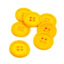 10 herrlich perlmuttartig schillernde Kunststoff Knöpfe in Gelb Orange 2323or