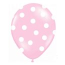 Farbige Ballons Rosa mit wei&szlig;en Punkten/ Dot