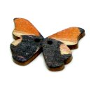 Schmetterlings Kn&ouml;pfe Schwarz-Orange 2-Loch aus...