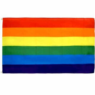 90cm x 150cm Bunte Regenbogenfahne Fahne Flagge Flag Rainbow Regenbogen Flag 