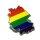 Regenbogen-Flagge Deutschland-Umriss Pin LGBT