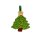 Mini Weihnachtsbaum Anh&auml;nger gr&uuml;n lackiert