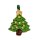 Mini Weihnachtsbaum Anh&auml;nger gr&uuml;n lackiert G.Kugeln