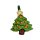 Mini Weihnachtsbaum Anh&auml;nger gr&uuml;n lackiert O.Kugeln