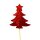 Cupcake-Topper Weihnachtsbaum Glitter Rot