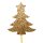 Cupcake-Topper Weihnachtsbaum Glitter Gold