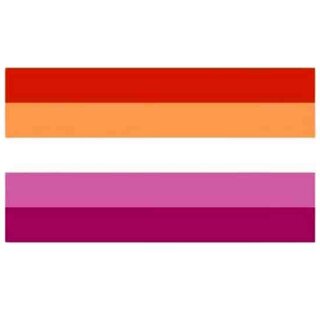 Lesbian Flagge neu Sonne/ Sunset 90*150cm