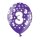 Bunte Ballons 3. Geburtstag mit Zahlen Lila