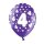 Bunte Ballons 4. Geburtstag mit Zahlen Lila
