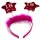 Haar-Reifen zum Geburtstag mit Sternen Pink 18 Jahre