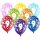 Rosa Ballons 9. Geburtstag mit wei&szlig;en Zahlen