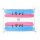 Kathl&acute;s LGBT-Postkarte Trans Love 10 x 15cm