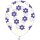 Transparente Ballons mit Bl&uuml;ten in Lila / Violett Einzeln