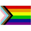 XXL Regenbogen + Trans* Flagge Sondergr&ouml;&szlig;e...