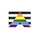 Straight Allies-Flagge als Rechteck Pride