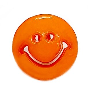 Smiley Kn&ouml;pfe in Orange 15mm Rund