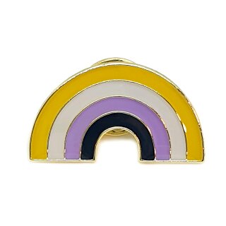 Regenbogen-Pins in Non-Bin&auml;r LGBT