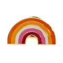 Regenbogen-Pins in Lesbisch neu / Sonne LGBT