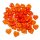 50 Herz-Kn&ouml;pfe 12mm Orange 2-Loch Kunststoff im Set