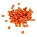 50 Mini-Kn&ouml;pfe 4mm in Orange 2-Loch Kunststoff