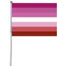 Lesbian Hand-Flagge 20*14cm Lesbische Pride Flag
