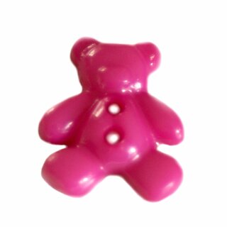 Teddy-B&auml;r Kn&ouml;pfe Pink 16*20mm