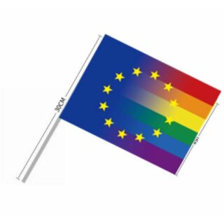 Euro-Pride Hand-Flagge 20*14cm LBGT Pride Europa