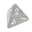 4-Seitige Silber-Glitzer-Transparent W&uuml;rfel...