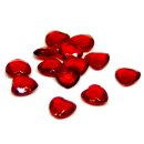 Herz-Steinchen Konfetti in Rot-Transparent 12mm x 12mm