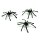 Kunst-Spinnen in Schwarz 4,8cm * 4,5cm f&uuml;r Halloween/ Grusel