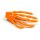 Skeletthand-Haarspange in Alt-Orange 55mm