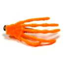 Skeletthand-Haarspange in Neon-Orange 55mm